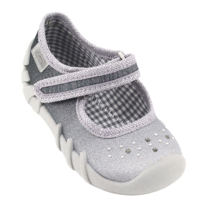 Befado Kinderschuhe 109P185 silber- grau 1
