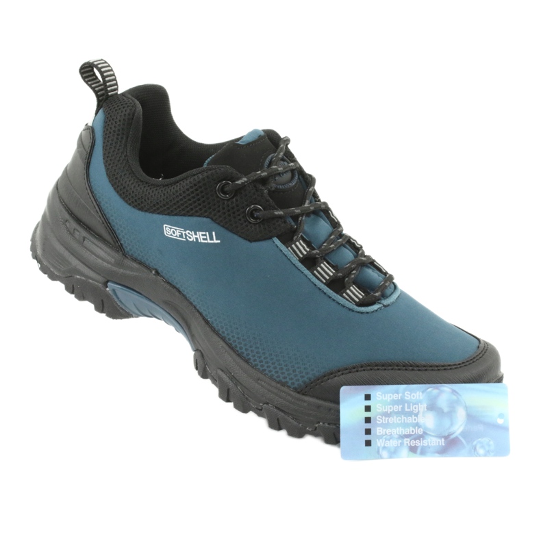 American Club WT06 blaue Softshell-Schuhe schwarz 7