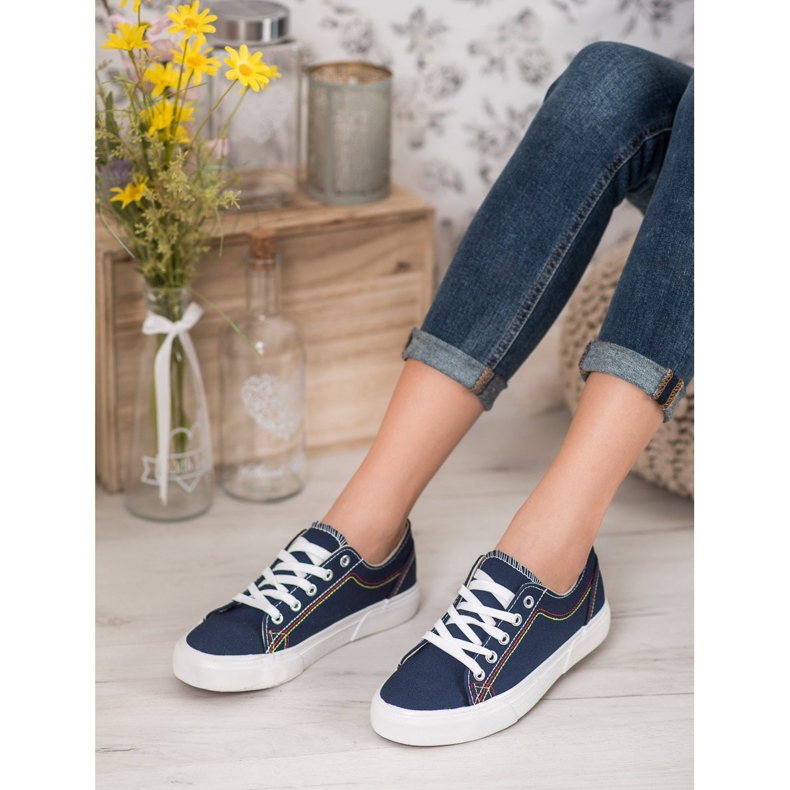 Kylie Marineblaue Turnschuhe 2