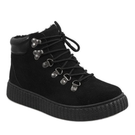 Schwarze isolierte Stiefel B191-1 1