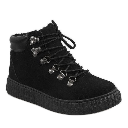 Schwarze isolierte Stiefel B191-1 1