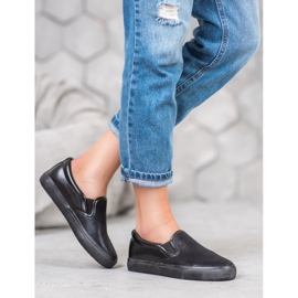 SHELOVET Slip-on-Sneaker mit Glitzer schwarz 2