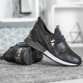 Muto Sportschuhe auf der Plattform schwarz 2