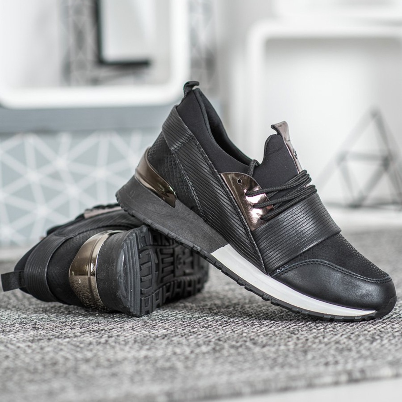 Muto Sportschuhe auf der Plattform schwarz 2