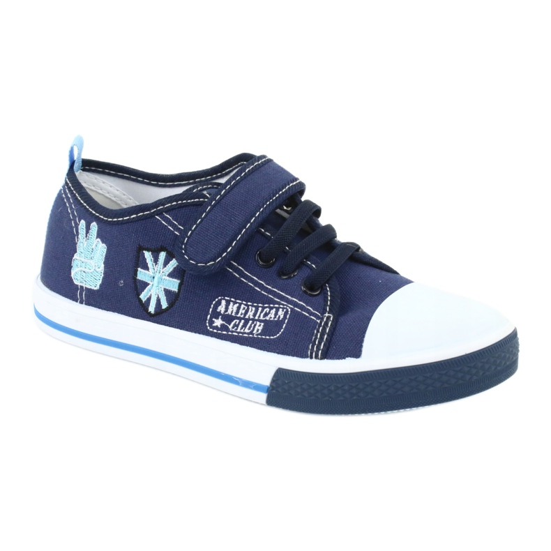 American Club TEN10 Sneakers mit Klettverschluss navy blau blau 1