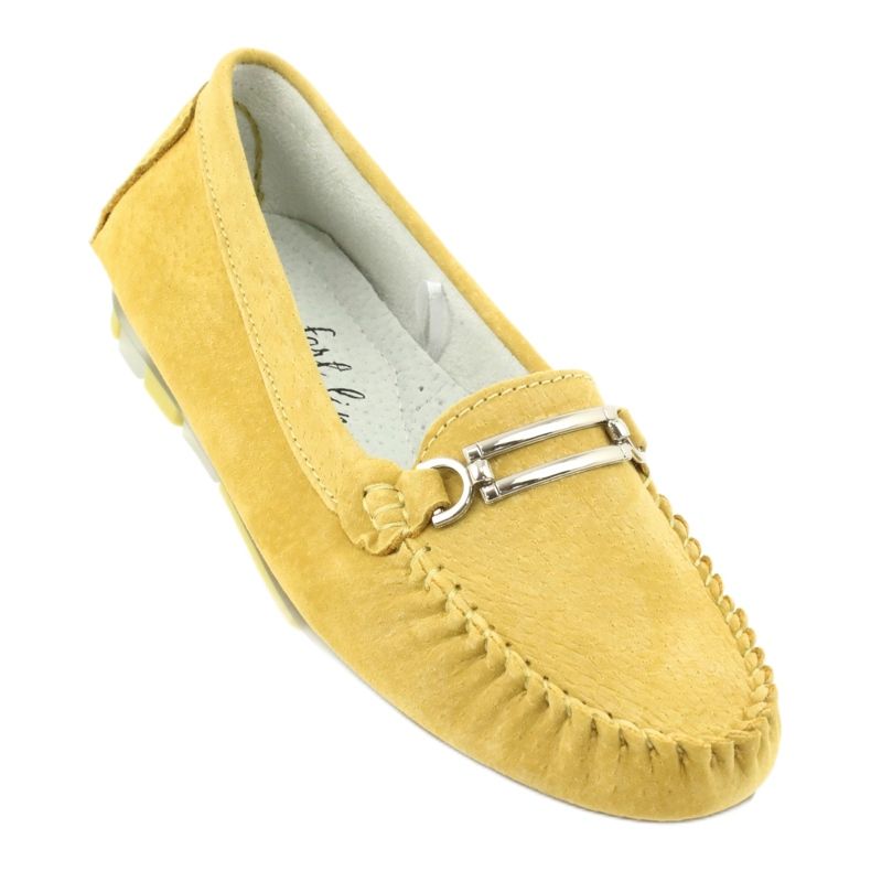 Loafer aus Veloursleder Filippo DP 1202 gelb 1