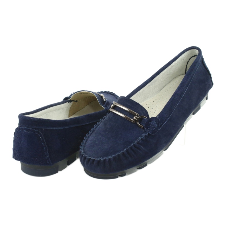 Loafer aus Veloursleder Filippo DP 1202 blau 4