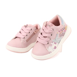American Club GC15 Star Sportschuhe für Mädchen rosa grau 3