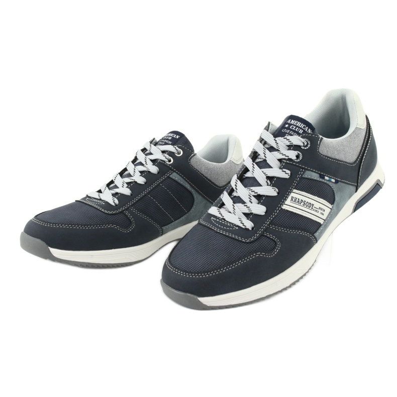 ADI American Club RH01 Herren Sportschuhe navy blau blau grau 3