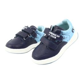 American Club GC18 Sportschuhe mit Klettverschluss marineblau blau 3