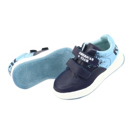 American Club GC18 Sportschuhe mit Klettverschluss marineblau blau 5