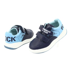 American Club GC18 Sportschuhe mit Klettverschluss marineblau blau 4