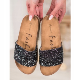 Goodin Modische Damenhausschuhe schwarz 2