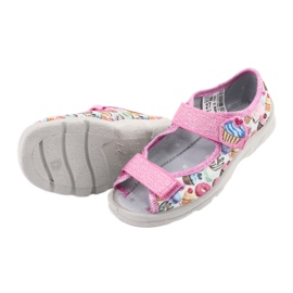 Befado Kinderschuhe 969X142 blau rosa grau grün gelb 5