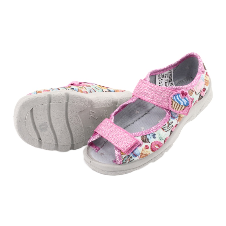 Befado Kinderschuhe 969X142 blau rosa grau grün gelb 5