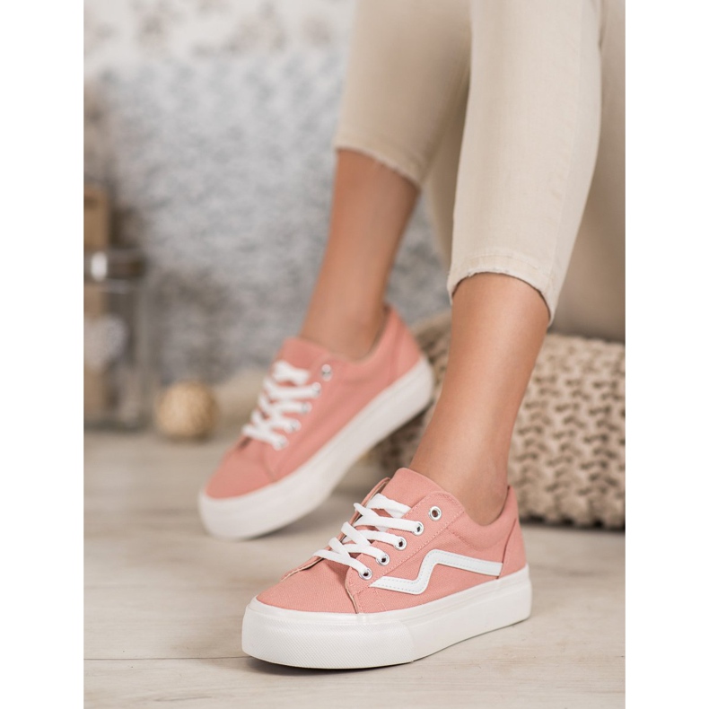 Kylie Modische rosa Turnschuhe 2