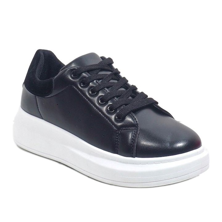 Schwarze Sneakers mit dicker Sohle 7935-SP 1
