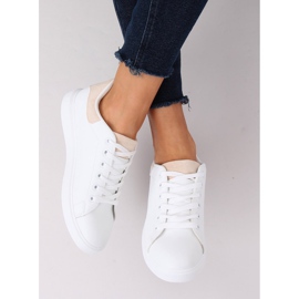 Weiße Damen Sneaker LA85P Beige 2