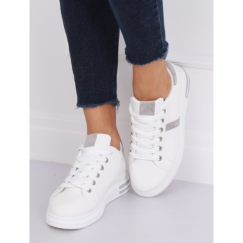 Weiße Damen Sportschuhe BL201P Grau 1