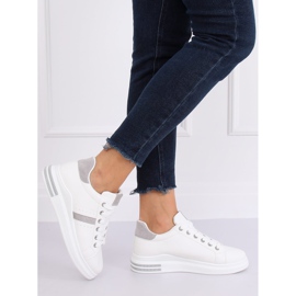 Weiße Damen Sportschuhe BL201P Grau 2