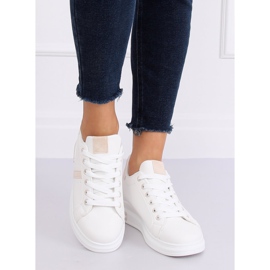 Weiße Damen Sportschuhe BL201P Beige 1