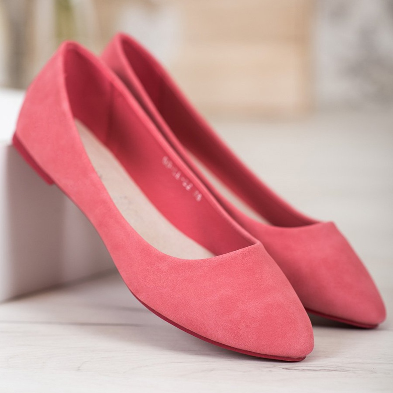 Goodin Rosa Ballerinas mit Öko-Leder 1