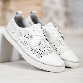 Goodin Weiße Ledersneaker 1