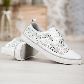 Goodin Weiße Ledersneaker 2