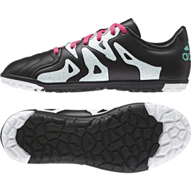 Adidas X 15.3 Tf Leather Jr AF4788 Fußballschuhe schwarz schwarz 1