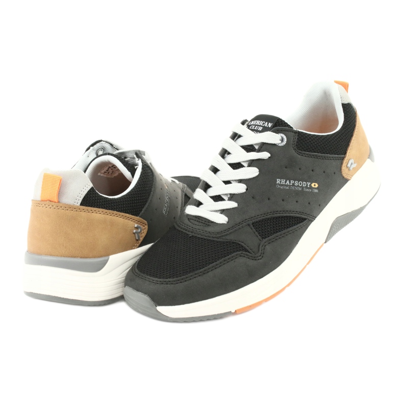 American Club RH19 schwarze Herren Sportschuhe 4
