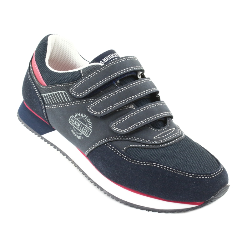American Club Amerikanische marineblaue RH21 Schuhe rot 1