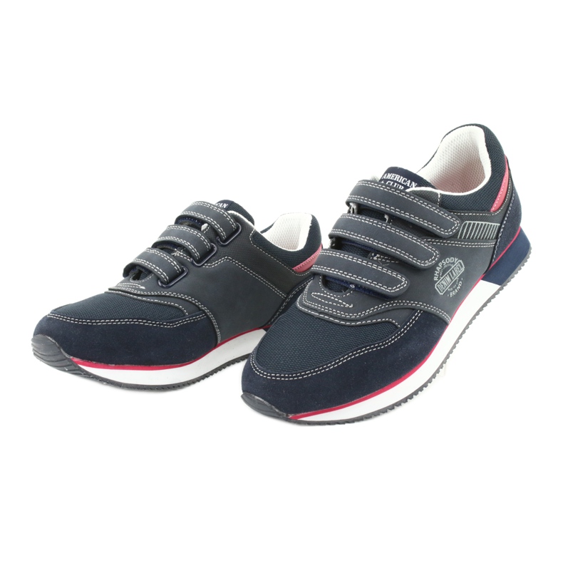 American Club Amerikanische marineblaue RH21 Schuhe rot 3
