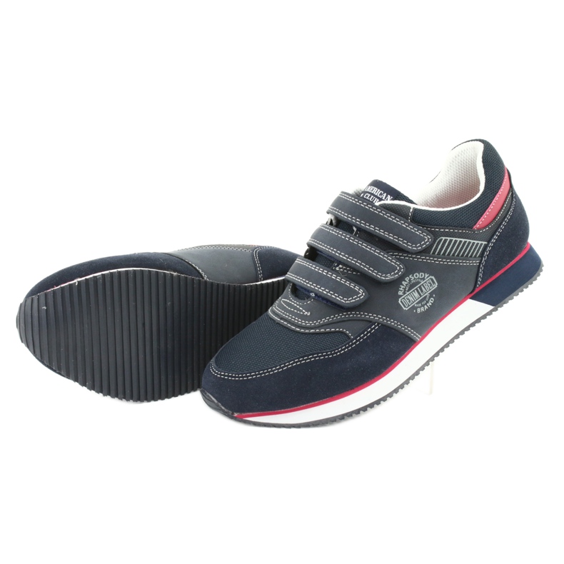 American Club Amerikanische marineblaue RH21 Schuhe rot 5