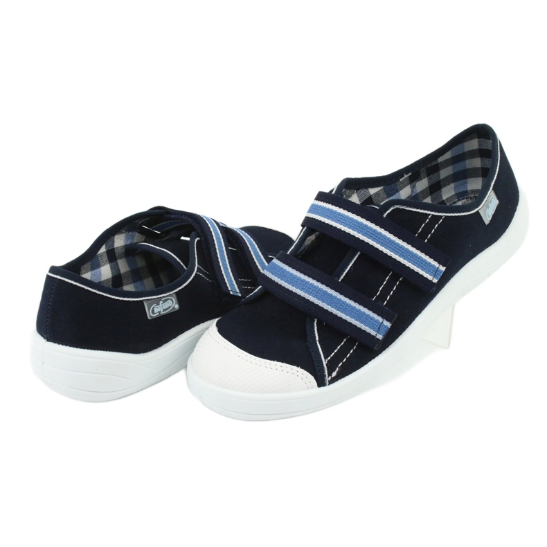 Befado Kinderschuhe 672Y049 weiß marineblau blau 4