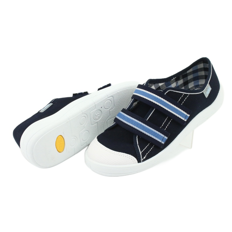 Befado Kinderschuhe 672Y049 weiß marineblau blau 5