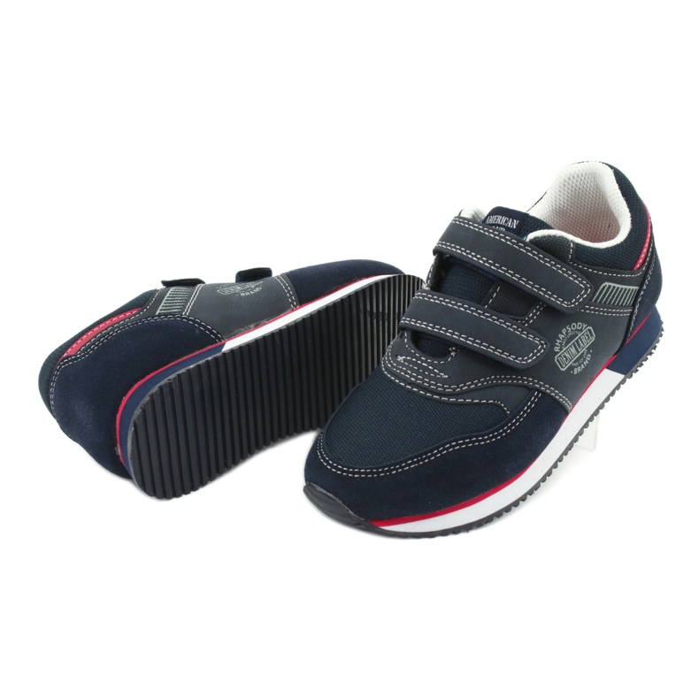 American Club Amerikanische Sportschuhe, marineblau RH20 rot 5