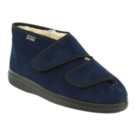 Befado Lammfellschuhe 986D010 marineblau 1