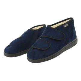 Befado Lammfellschuhe 986D010 navy blau 3