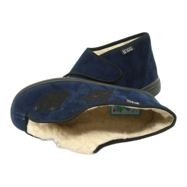 Befado Lammfellschuhe 986D010 marineblau 5