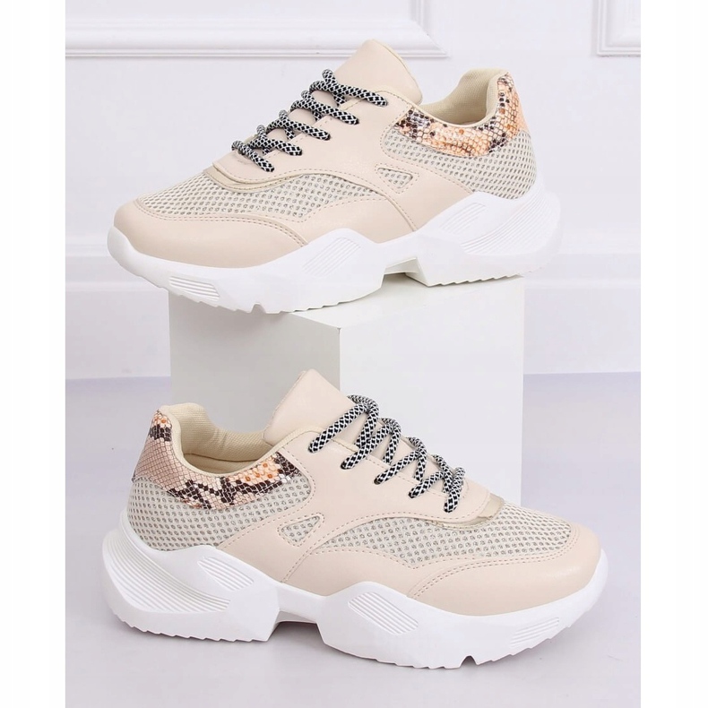 Beige Sportschuhe für Damen BL192P Beige 1