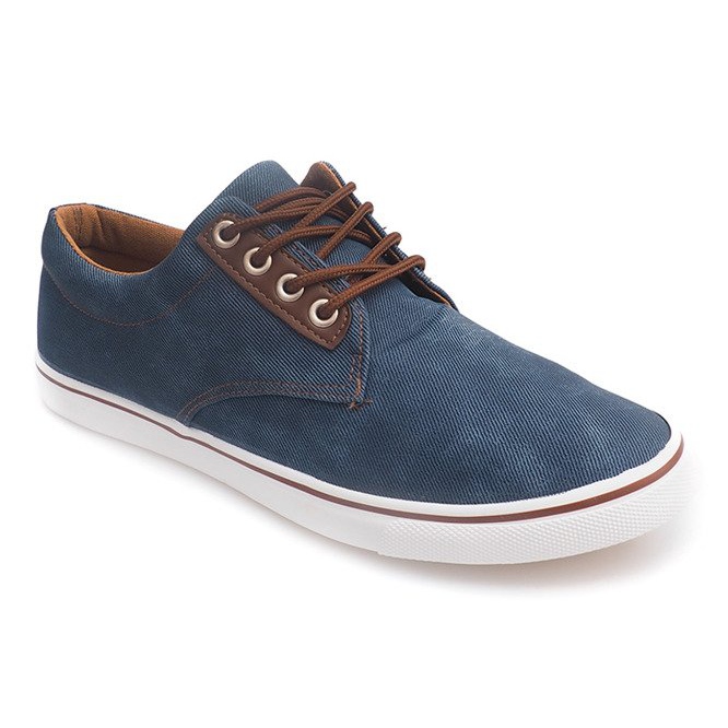Casual Herren Turnschuhe 61027 Marineblau 1