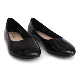 Lackierte Ballerinas ZP-47A Schwarz 1