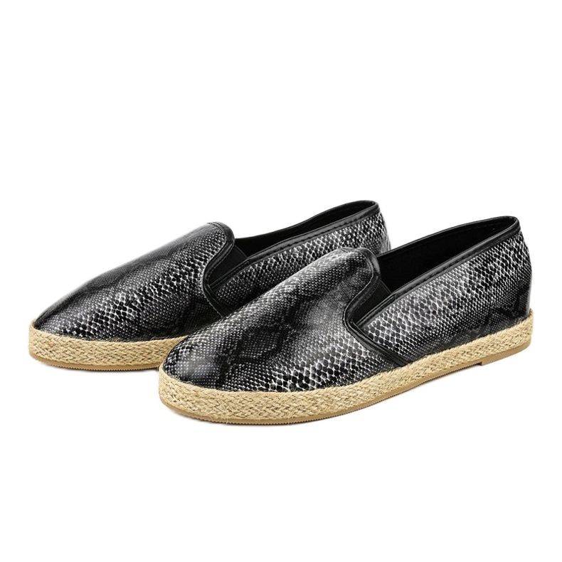 Schwarze Espadrilles B216-1 1