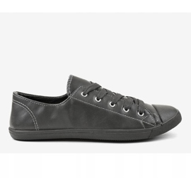 Graue Sneakers mit Schleife 3057-3 2