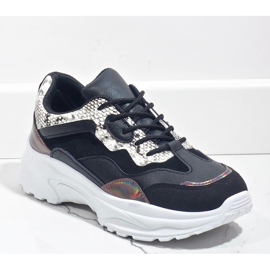 Schwarze YL-18 Sportschuhe mehrfarbig 1