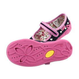 Befado Kinderschuhe 114X355 marineblau rosa grau 5