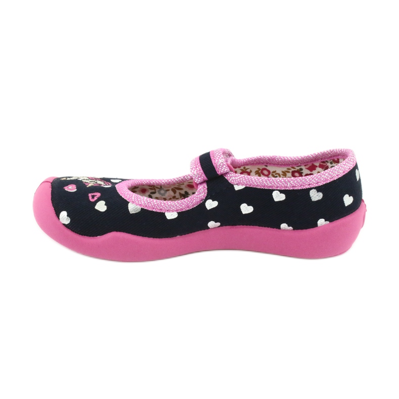 Befado Kinderschuhe 114X355 marineblau rosa grau 2