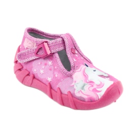 Befado Kinderschuhe 110P364 rosa grau 1