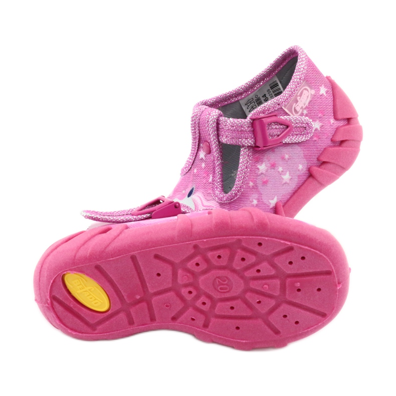 Befado Kinderschuhe 110P364 rosa grau 5