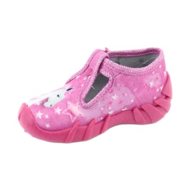 Befado Kinderschuhe 110P364 rosa grau 2